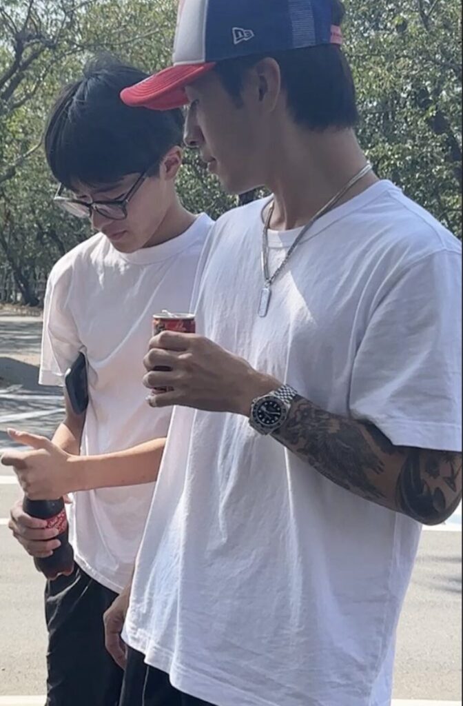 漆山家の長男のタトゥー