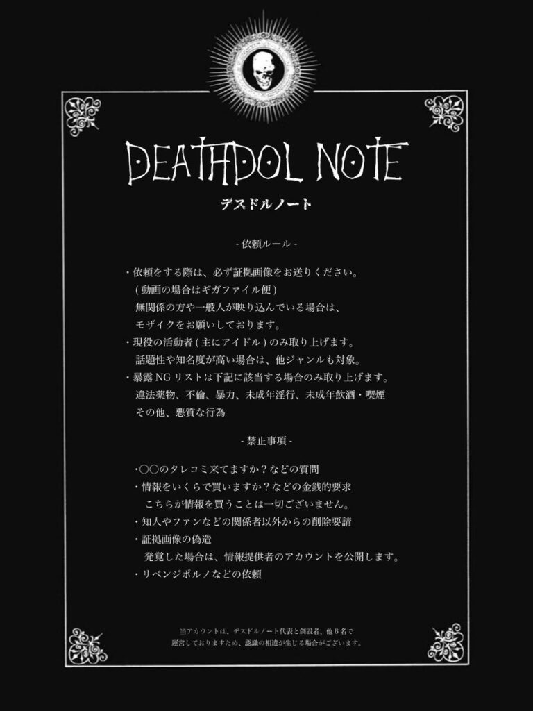 DEATHDOL NOTE（中の人）