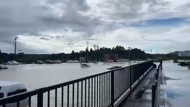 静岡空港冠水