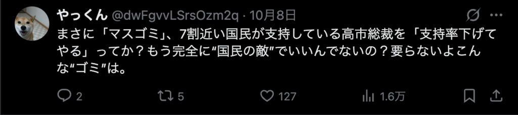 Twitterのコメント