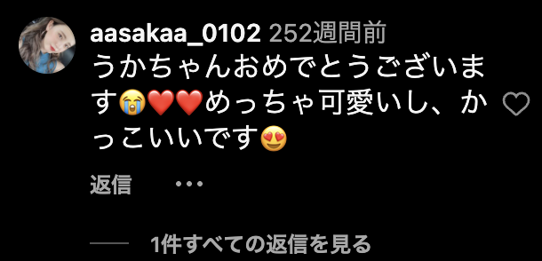 インスタグラムのコメント